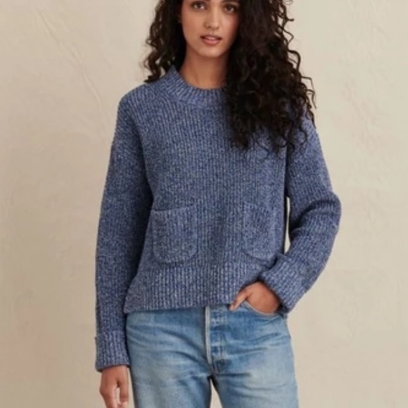 Alex Mill Sweaters - Alex Mill- Hank Rib Sweater Blue